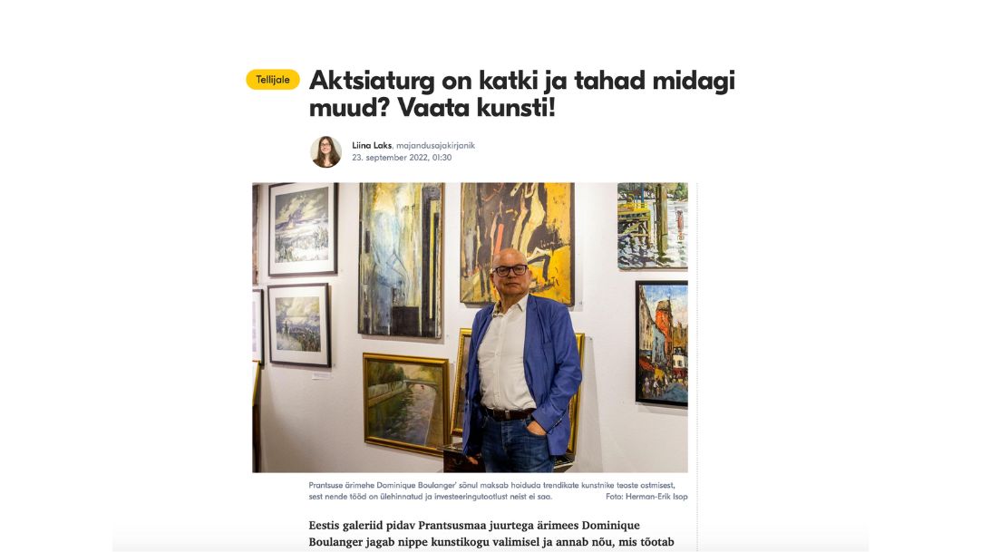 Investment art Postimees