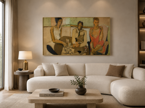 Yves Saint Laurent painting by Bernard Herzog
