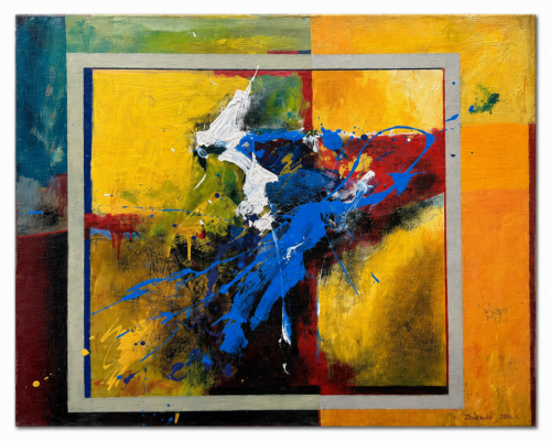 Tony Zhuravel Abstract Composition 2016 acrylic on canvas