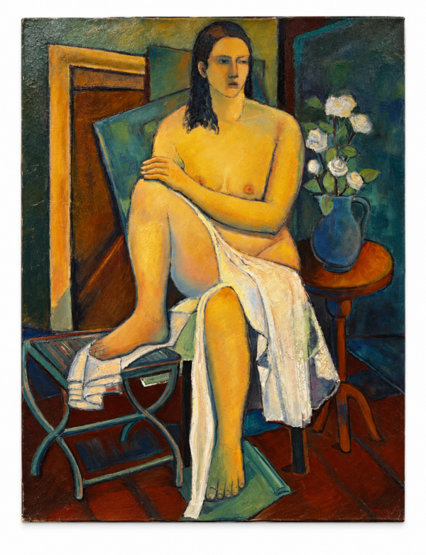 Henri Valachman, Nude, 1968, oil on canvas
