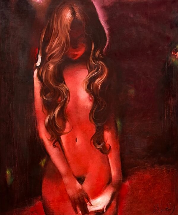 Sergey Ignatenko Moonlight 2010 signed oil on canvas female figure painting