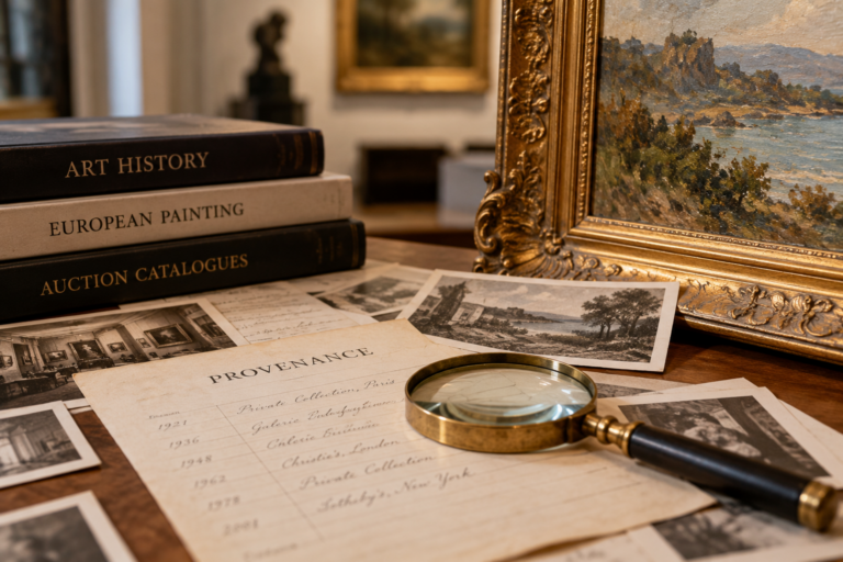 Art Provence research with historical document